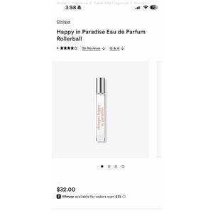 New NIB Clinique Happy Paradise Rollerball